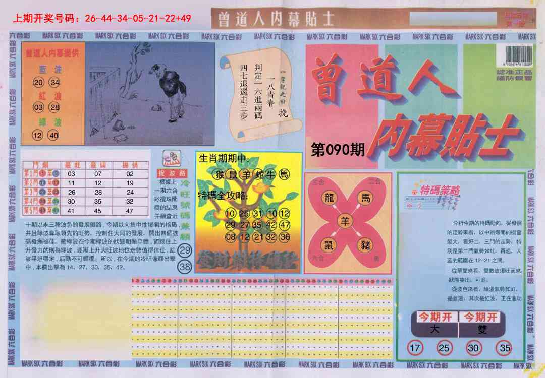 090期曾道人内幕贴士A[图]